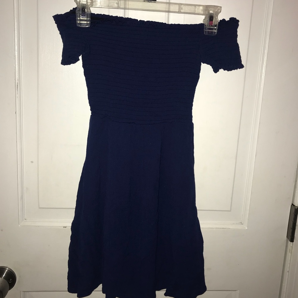 Francescas off the shoulder blue dress!